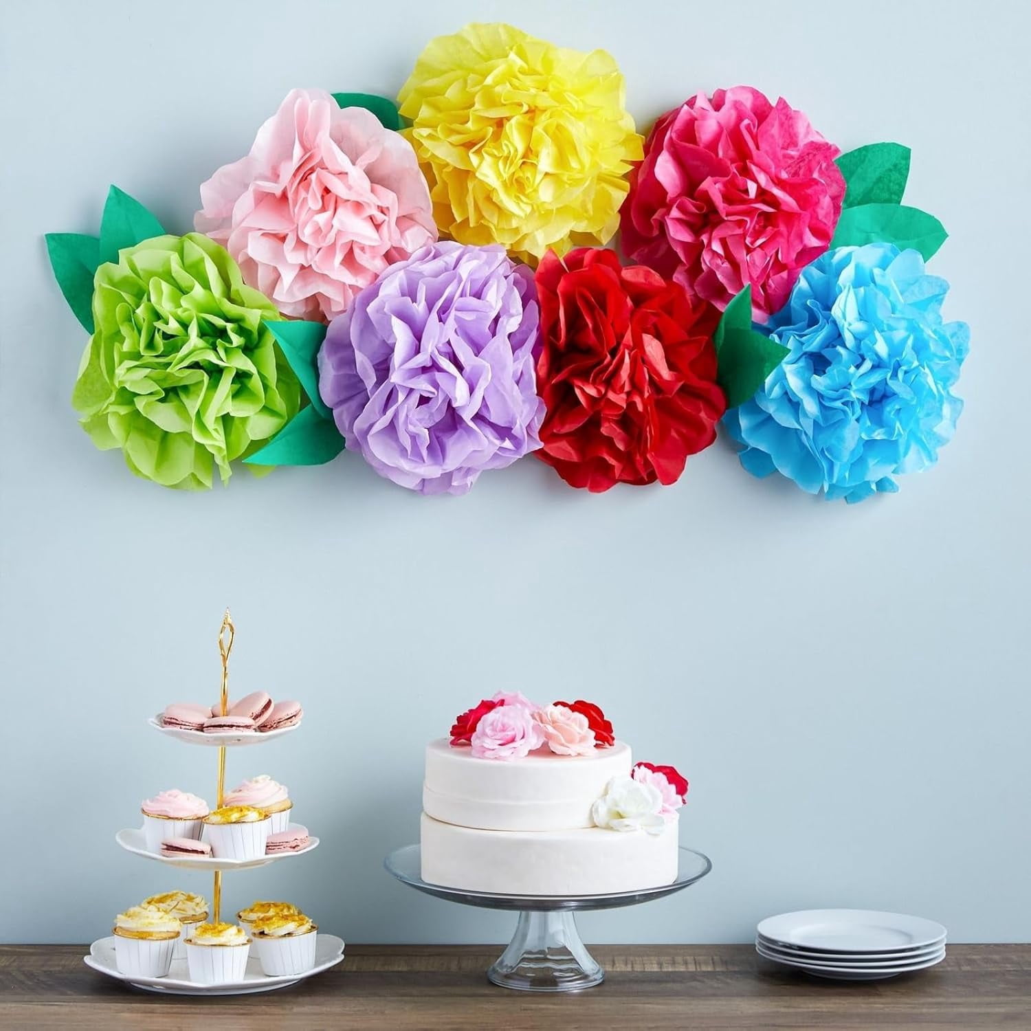 Colorful Tissue Paper for Gift Bags and Wrapping - 120 Sheets Presents & Supplies (10 Colors, 26" L x 19.8" W)