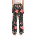 thumbnail image 3 of FORMRS Women's Pajama Pants with Pockets Soft Comfy Loungewear Sleep Bottom, Sizes S-2XL, Red Flamingo Pattern, 3 of 8