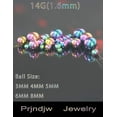 thumbnail image 2 of HSHDLDF 25Pcs 14G Replacement Balls Externally Threaded Surgical Steel Balls Industrial Barbell Tongue Nipple Belly Button Piercing Rings Parts 3MM-8MM, 2 of 7