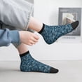 thumbnail image 2 of Naloa Blue and White Gradient Snowflake Ankle Socks for Women Non Slip Socks No Show Socks Classic Low Cut Casual Socks Casual Socks, 2 of 7