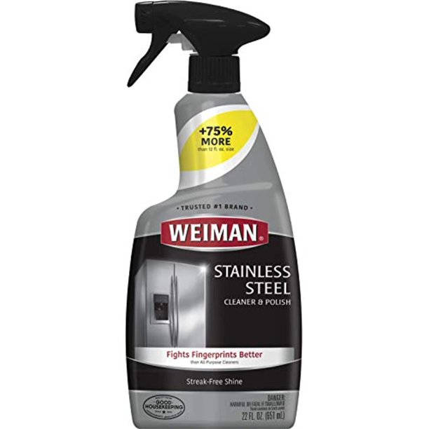 Weiman Stainless Steel Cleaner & Polish Streak Free Shine for