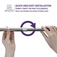 thumbnail image 4 of Swcorp AC-AZSR55CH 35-55 in. Anzzi Shower Curtain Rod with Shower Hooks in Polished Chrome, 4 of 9