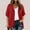 Red, variant on Bzhegqhd Women Solid Color Plus Size Open Spring Summer Casual Short Sleeved Front Open Top Cardigan Jacket