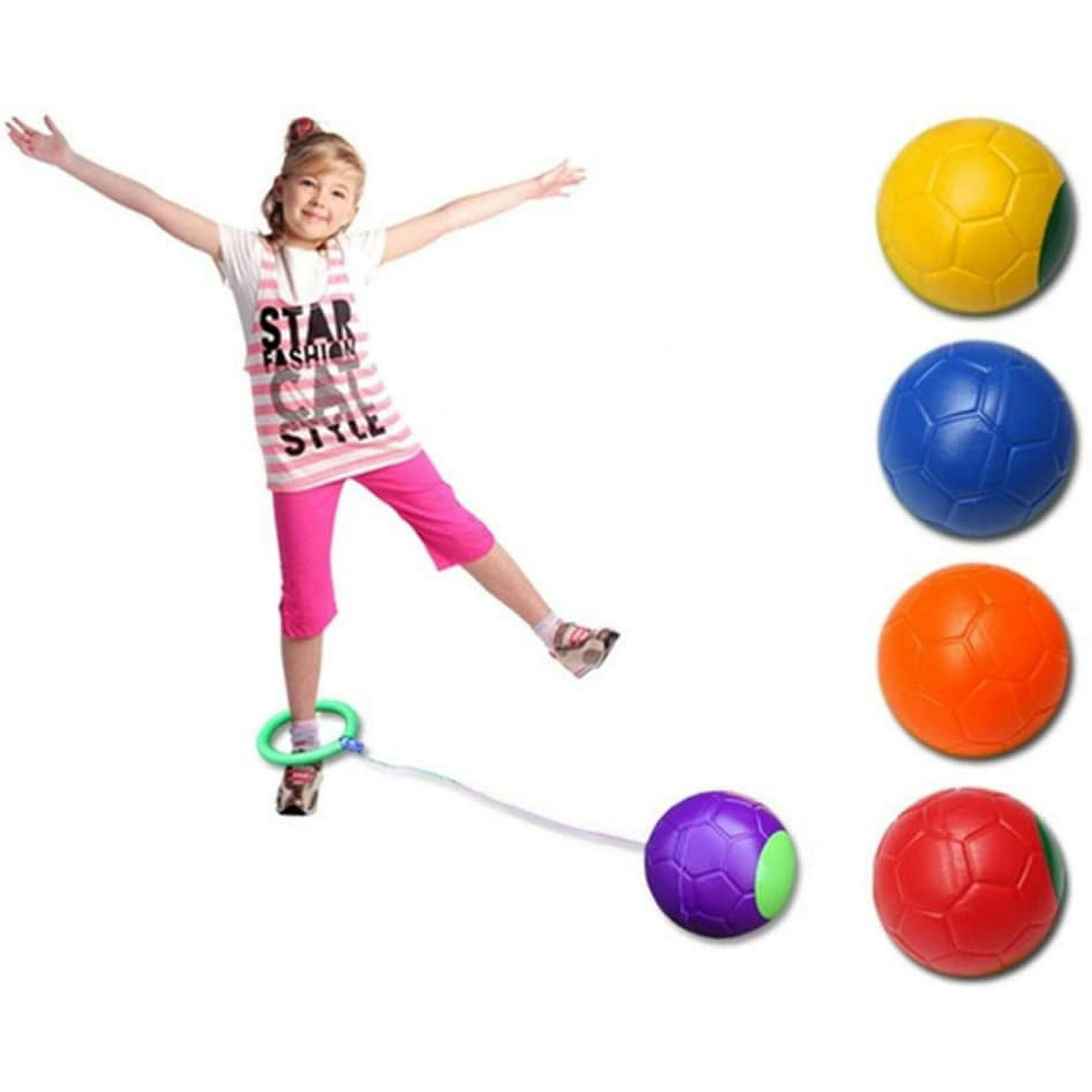 Ankle skip ball, jumping ball toy ball foot gyroscope with counter