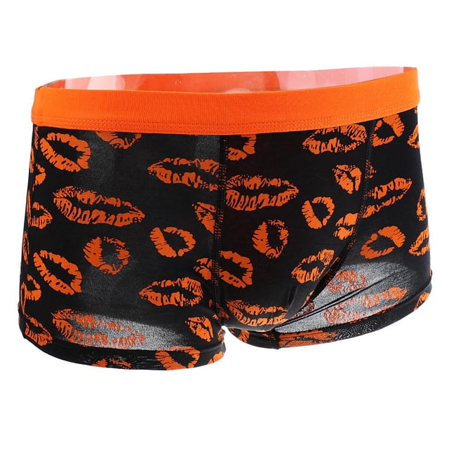 Ropa interior para hombre, pantalones cortos de fibra de bambú suaves y bajos, con bolsa L