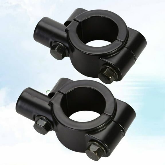Mobutofu 2Pcs Motorcycle Mirror Mount Clamp with Durable Support