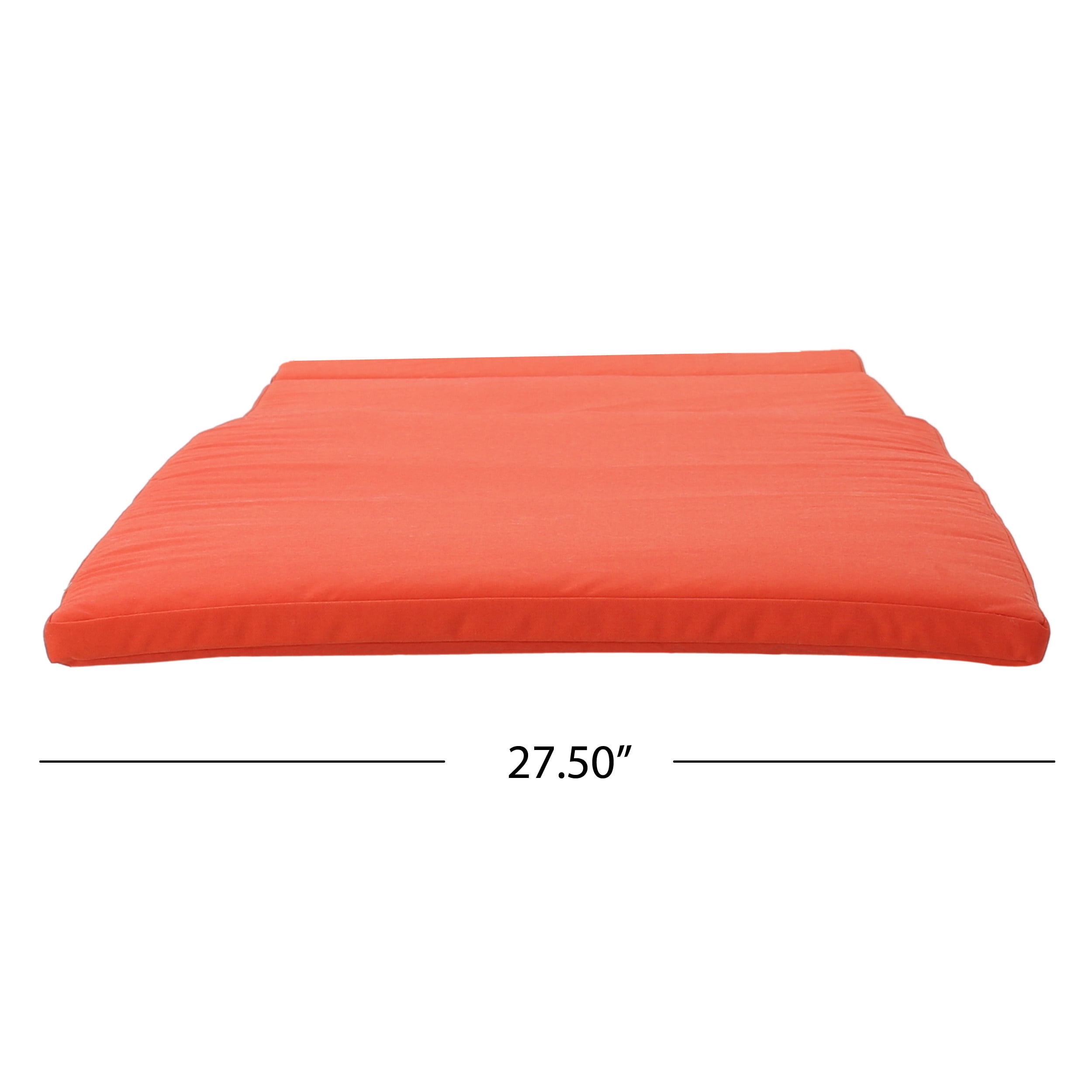 Noble House Anthony Outdoor Wicker Lounge with Cushion, Set of 2, Grey, Orange