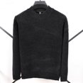 thumbnail image 5 of Women's Oversized Pullover Sweatshirt, Long Sleeve Fleece Lined Crewneck, Loose Fit Warm Casual Top, Plus Size Streetwear Sweatshirt Black XXL, 5 of 9
