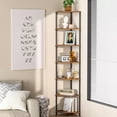 thumbnail image 3 of Corner Plant Stand Shelf, 7 Tier Tall Plant Stand for Indoor Plants, Rustic Brown Corner Book Wall Decor Living Room, 64.7" Display Shelf for Bedroom, Bathroom, Small Space, 3 of 9