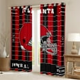 thumbnail image 2 of Erosebridal Sports Games Curtains for Living Room,American Football Blackout Curtains Set of 2(38x54),Atlanta Curtains and Drapes(38x54) For Boys Kids,Super Cozy Room Decoration, 2 of 6