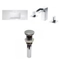 thumbnail image 1 of American Imaginations 39.75-in. W 3H8-in. Ceramic Top Set In White Color - Overflow Drain Incl. AI-29789, 1 of 8