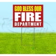 thumbnail image 1 of God Bless Our Fire Department (18" x 24") Yard Sign, Includes Metal Step Stake, 1 of 6