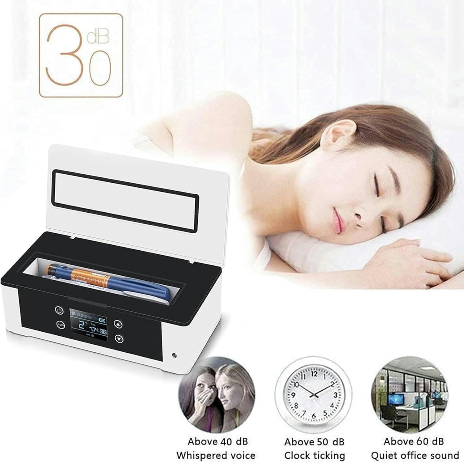 GXCZ Insulin Cooler Case USB Mini Drug Constant Temperature Refrigerator Car Small Refrigerator,10200mah Battery &amp; Storage Bag,Led Display,for Travel/Home/Office Storage of Medicines