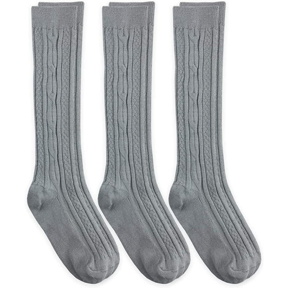 Jefferies Socks Jefferies Socks Womens Cable Knit Knee High Socks, 3 Pair