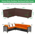 thumbnail image 2 of STARTWO Thickened 600D Heavy Duty L-Shaped Patio Furniture Cover Outdoor Waterproof Sectional Sofa Cover, 2 of 7