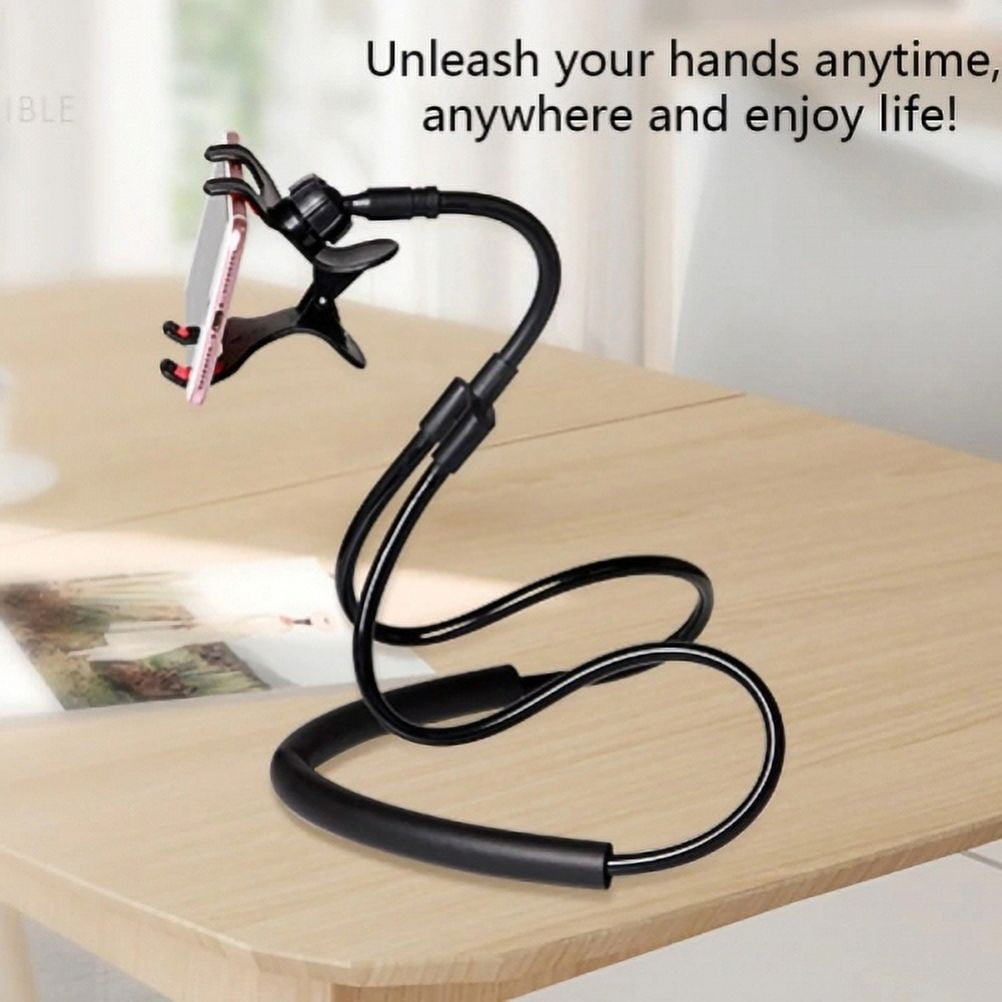 Lazy Neck Phone Holder Stand Desktop Bed Mount Long Flexible Gooseneck X2P for iPhone 11 Pro Max 6 Plus - ASUS Zenfone V Live Max Plus M1, ROG Phone 2, AR 6 5z 5Q 4 Pro - Blackberry Key2 LE