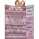 thumbnail image 1 of LHSHID Best Friend Blanket Best Friend Birthday Gifts for Women Friendship Gifts for Women Friends Blankets for Bed Sofa Couch Travel 50x60in, 1 of 6
