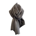 thumbnail image 1 of Qarigey Bufanda De Tamaño Largo De Mujer De Moda Clásico Fácil De Limpiar Estilo Clásico Y De Moda Ligero Accesorios de disfraces gris oscuro, 1 of 6