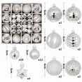thumbnail image 2 of 44Pcs Christmas Balls Ornaments Set, Colorful Shatterproof Plastic Balls With Hooks Decoration For Xmas Tree Wedding Holiday Party Supplies, 2 of 5