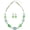 Green, variant on Multi Color Beaded Statement Necklace and Earrings for women Shiny Crystal Stone Beads Choker[u7740]