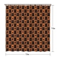 thumbnail image 5 of Halloween Grid Icons Pattern Shower Curtain 72"x72" ,Bathroom Decorative Shower Curtains Set with 12 Hooks,Modern Waterproof Washable Shower Curtain, 5 of 6