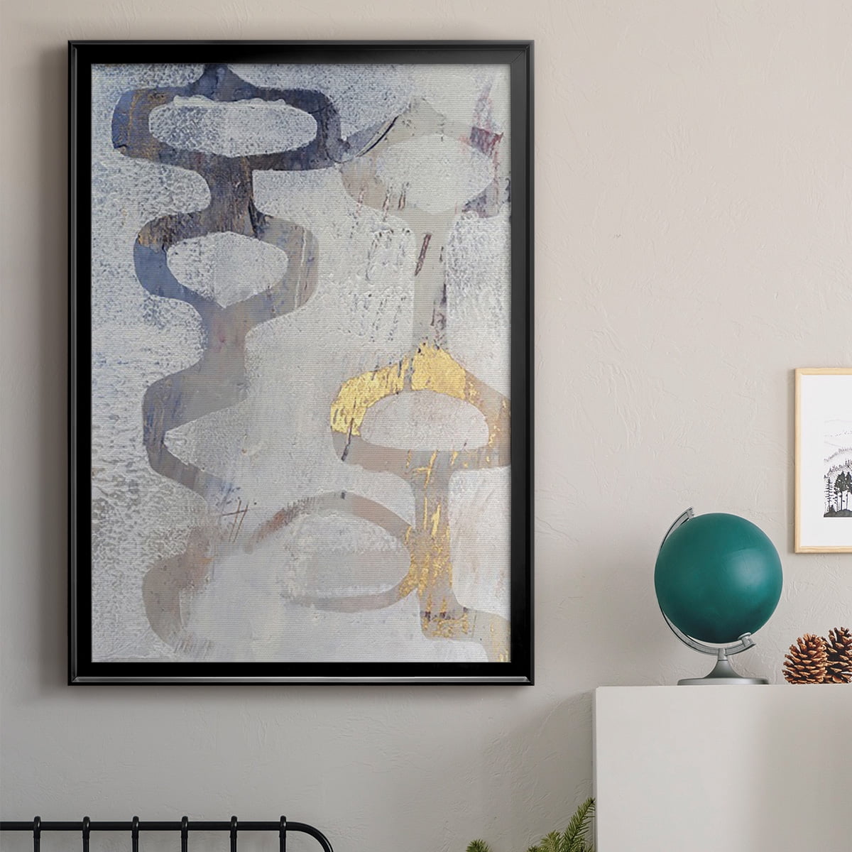 Linx I Premium Framed Print, in Gold, Black, or Silver - Ready to Hang