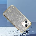 thumbnail image 4 of Compatible with Cute iPhone 14 Bling Diamond Case Glitter for Women 3D Rhinestone Crystal Shiny Sparkly Protective Cover with Electroplate Plating Bumper Luxury Fashion Protection Case Gold, 4 of 15