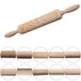 thumbnail image 2 of Rolling Pin Creative Wooden Reusable Non Stick Dough Roller Baking Roller, 2 of 7