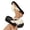 Beige, variant on Women Fabric Flower Flat Flip Flops Lightweight Eva Footbed Spring Summer Beach Casual Shoes,Black