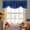 Blue, Sapphire, Gold, Obsidian, variant on Polka Dots Tie Up Valance Curtains for Windows, Kitchen Curtains Window Treatments, Modern Speckles Minimalist Sage Green Short Window Shades Valances for Bedroom Bathroom Cafe 54"x18"
