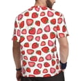thumbnail image 2 of Wukai Hand Drawn Strawberry Print Men's Short-Sleeved Mesh T-Shirt,Quick-Dry Short Sleeve Workout T-Shirt-6X-Large, 2 of 8