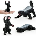thumbnail image 3 of Honey Badger Figurine Realistic Simulation Wild Animal PVC Miniature Honey Badger Educational Toy for Kids, 3 of 7