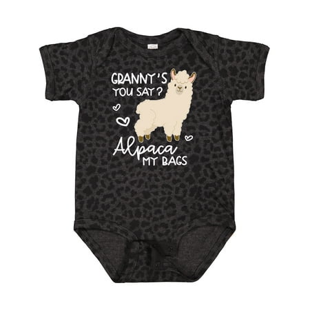 

Inktastic Granny s You Say Alpaca My Bags Gift Baby Boy or Baby Girl Bodysuit