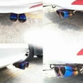 thumbnail image 3 of 63mm Universal Exhaust Tip Silencer Muffler Tail Pipe Stainless Steel Silver Car Accessory, 3 of 9