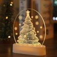 thumbnail image 4 of Table Lamp Christmas Decoration, Christmas Tree LED Bedside Lamp Christmas Decoration Indoor Battery Powered and USB Mini Christmas Tree with Lighting, New Year Room Table Lamp (Christmas Tree), 4 of 4