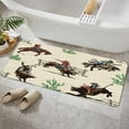 thumbnail image 3 of Western Bathroom Rugs Wild Horse Desert Cactus Non-Slip Bath Rugs Farmhouse Country Bathroom Rugs Set American Wild West Desert with Cowboys Bathroom Rug Mat 17X48inch, Soft and Absorbent Bath Rugs, 3 of 3