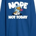 thumbnail image 3 of Garfield - Nope Not Today - Men's Long Sleeve T-Shirt, 3 of 5