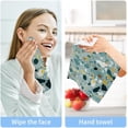 thumbnail image 7 of 4 Pack Colorful Tile Print Pure Cotton Washcloths 12 x 12 Inch Reusable Absorbent Soft Cotton Face Towels Fingertip Towels Set for Gym Towels,Hotel and Spa Wash cloth, 7 of 7