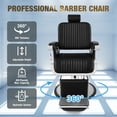 thumbnail image 3 of Artist Hand Heavy Duty Hydraulic Recliner Barber Chair Salon Hair Stylist Tattoo (Black), 3 of 15
