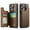 Brown, variant on For iPhone 16 Pro Case with Card Holder, Wallet Case for Women Men with RFID Blocking, Durable Leather Kickstand Magnetic Clasp Shockproof for iPhone 16 Pro