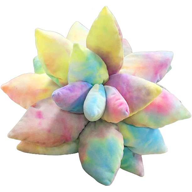 Almohada de cactus de suculentas en 3D, suculentas bonitas, compatible con el jardín o los amantes verdes, las almohadas de la planta verde del bebé, compatibles con la habitación del dormitorio en ca kaili Sencillez