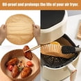 thumbnail image 7 of Air Fryer Disposable Paper 100 Pcs 6.3 inch Air Fryer Round Non-Stick Paper Prime Oil-proof Parchment Paper Cooking Paper for Fryers Basket Frying Pan Microwave Oven, 7 of 7