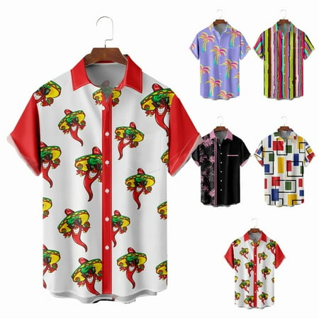 

Youth Adult Summer Beach Tee Shirts Comfortable Slim-Fit Tops Regular & Big Man Sizes