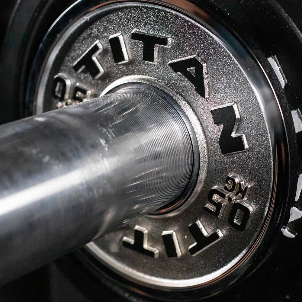 Titan Fitness .5 KG Olympic Calibrated Steel Powerlifting Plates, Machine Precision Steel Discs, Sold in Pair