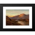thumbnail image 2 of Alfred de Bréanski 14x11 Black Modern Framed Museum Art Print Titled - Below the Falls of Glenfinlas, Scotland, 2 of 5