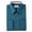 TEAL, variant on BERLIONI MEN'S CONVERTIBLE CUFF SOLID DRESS SHIRT-NAVY-XL sleeve 34/35