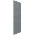 thumbnail image 2 of Ekena Millwork 12"W x 78"H True Fit PVC Horizontal Slat Modern Style Fixed Mount Shutters, Ocean Swell (Per Pair - Hardware Not Included), 2 of 9
