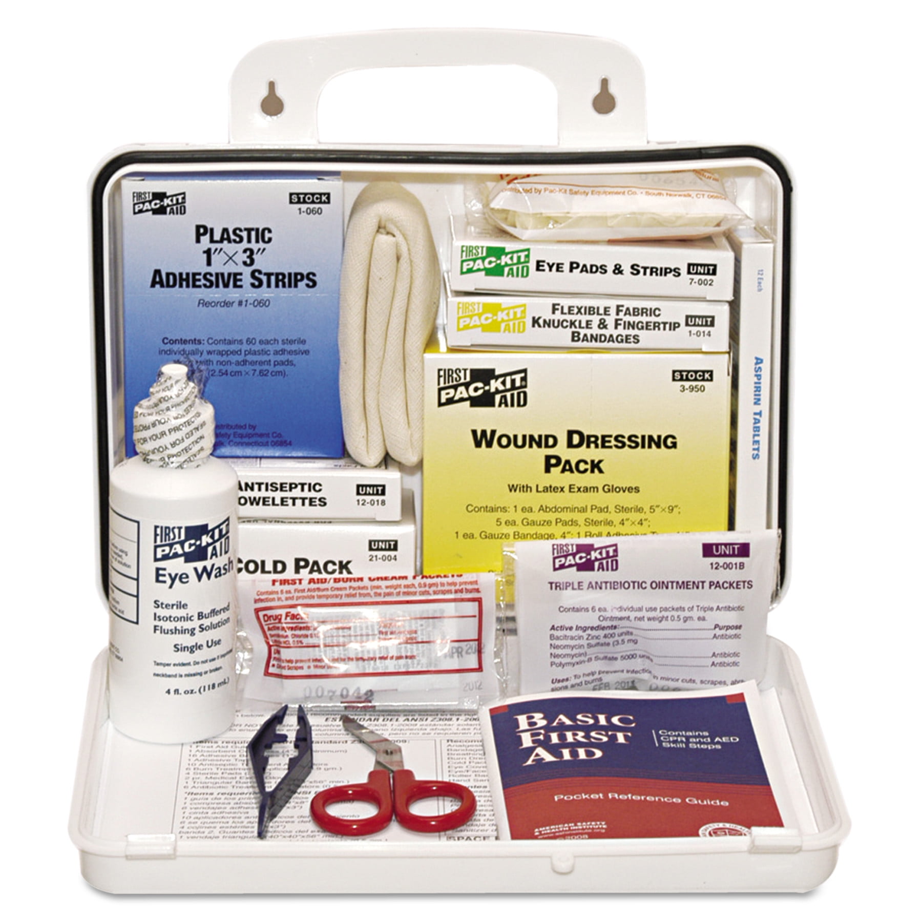 PacKit ANSI Plus 25 Weatherproof First Aid Kit, 143Pieces, Plastic