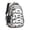 Basketball and Text, variant on Basketball and Text White Pattern Cute School Backpack Bag with Padded Back and Adjustable Shoulder Straps 16.9 X 12.6 X 5.9 Inches