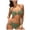 Army Green, variant on Halter Backless Bikini Sets for Women Two Piece Swimsuit with Padded Bra Wireless Beachwear,Blue L